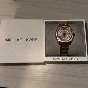 Rose gold Michael Kors watch